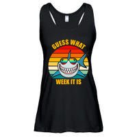 Guess What Week It Is Retro Shark Week Ladies Essential Flowy Tank