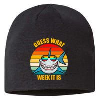 Guess What Week It Is Retro Shark Week Sustainable Beanie