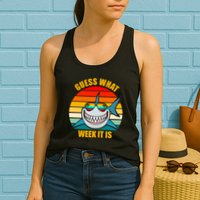 Guess What Week It Is Retro Shark Week Womens Tank Top