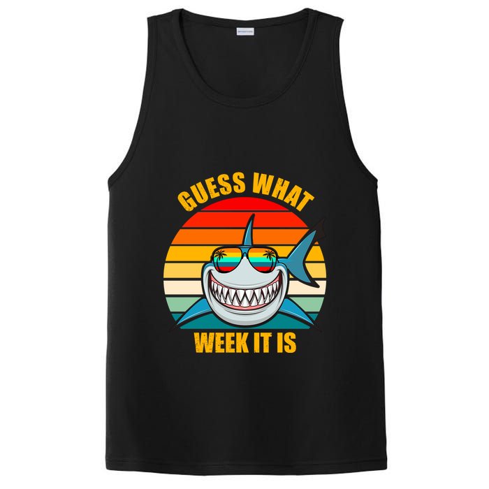 Guess What Week It Is Retro Shark Week PosiCharge Competitor Tank