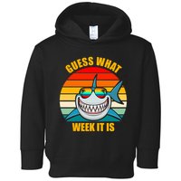 Guess What Week It Is Retro Shark Week Toddler Hoodie