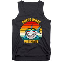 Guess What Week It Is Retro Shark Week Tank Top