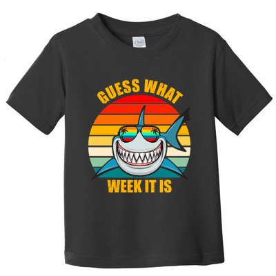 Guess What Week It Is Retro Shark Week Toddler T-Shirt