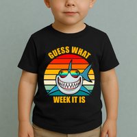 Guess What Week It Is Retro Shark Week Toddler T-Shirt