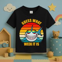Guess What Week It Is Retro Shark Week Toddler T-Shirt