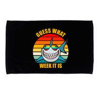 Guess What Week It Is Retro Shark Week Microfiber Hand Towel