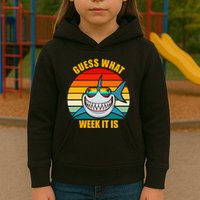 Guess What Week It Is Retro Shark Week Kids Hoodie