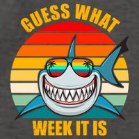 Guess What Week It Is Retro Shark Week Vector Backpack