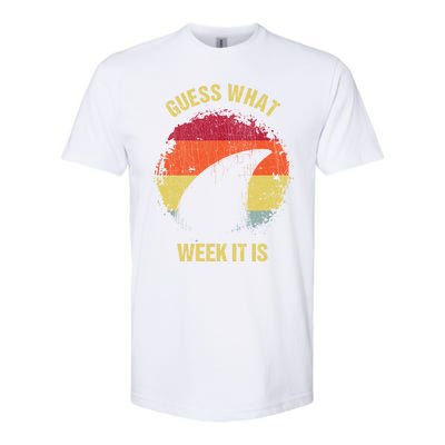 Guess What Week It Is Funny Shark Gift And Great Gift Softstyle® CVC T-Shirt