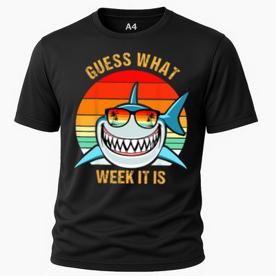 Guess What Week It Is Funny Shark Gift & Kids Performance Shirt