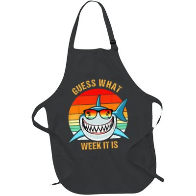 Guess What Week It Is Funny Shark Gift & Kids Apron