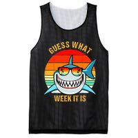 Guess What Week It Is Funny Shark Gift & Kids Mesh Reversible Basketball Jersey Tank