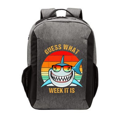 Guess What Week It Is Funny Shark Gift & Kids Vector Backpack