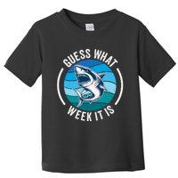 Guess What Week It Is Funny Shark Joke Retro Vintage Ocean Toddler T-Shirt