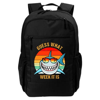Guess What Week It Is Funny Shark Gift Womens & Kids Backpack