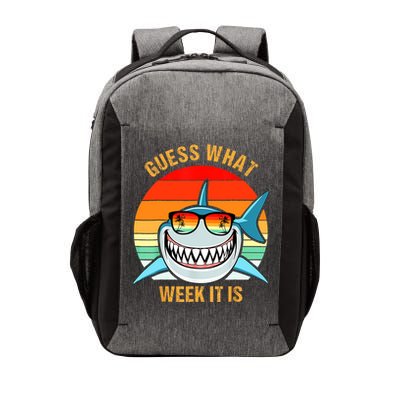 Guess What Week It Is Funny Shark Gift Womens & Kids Vector Backpack