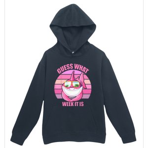 Guess What Week It Is Funny Pink Shark Urban Pullover Hoodie