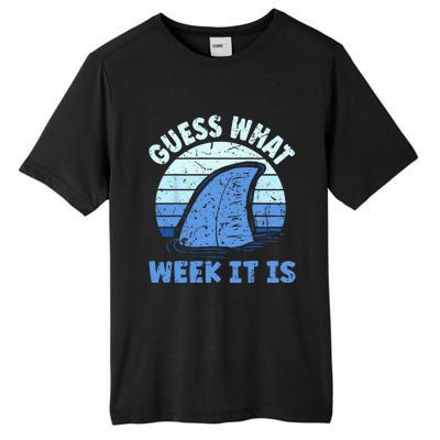 Guess What Week It Is Funny Shark Gifts Tall Fusion ChromaSoft Performance T-Shirt