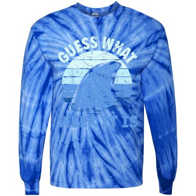 Guess What Week It Is Funny Shark Gifts Tie-Dye Long Sleeve Shirt