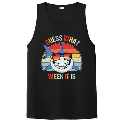 Guess What Week It Is Funny Shark Joke PosiCharge Competitor Tank