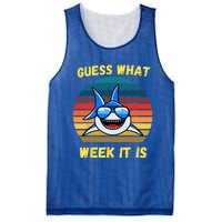 Guess What Week It Is Funny Shark Vintage Mesh Reversible Basketball Jersey Tank