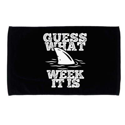 Guess What Week It Is Vacation Shark Environtalists Microfiber Hand Towel