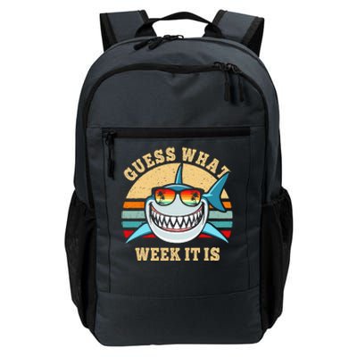 Guess What Week It Is Funny Shark Vintage Daily Commute Backpack