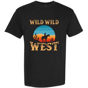 Great Wild Wild West Cowboy Design Western Country Fan Garment-Dyed Heavyweight T-Shirt