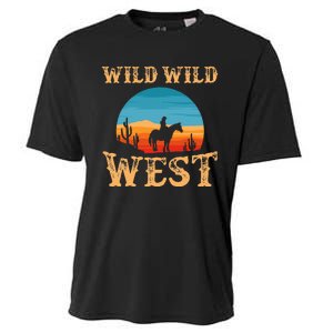 Great Wild Wild West Cowboy Design Western Country Fan Cooling Performance Crew T-Shirt