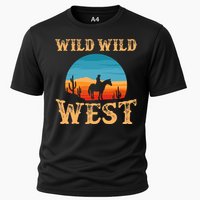 Great Wild Wild West Cowboy Design Western Country Fan Cooling Performance Crew T-Shirt