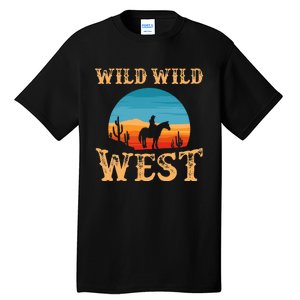 Great Wild Wild West Cowboy Design Western Country Fan Tall T-Shirt