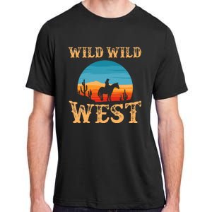 Great Wild Wild West Cowboy Design Western Country Fan Adult ChromaSoft Performance T-Shirt