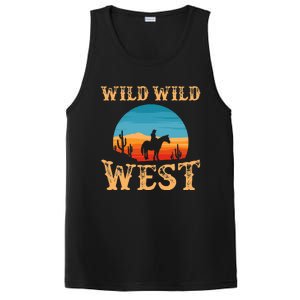 Great Wild Wild West Cowboy Design Western Country Fan PosiCharge Competitor Tank