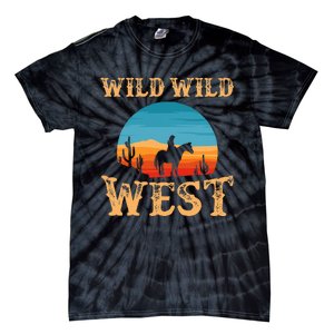 Great Wild Wild West Cowboy Design Western Country Fan Tie-Dye T-Shirt