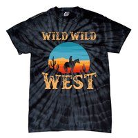 Great Wild Wild West Cowboy Design Western Country Fan Tie-Dye T-Shirt