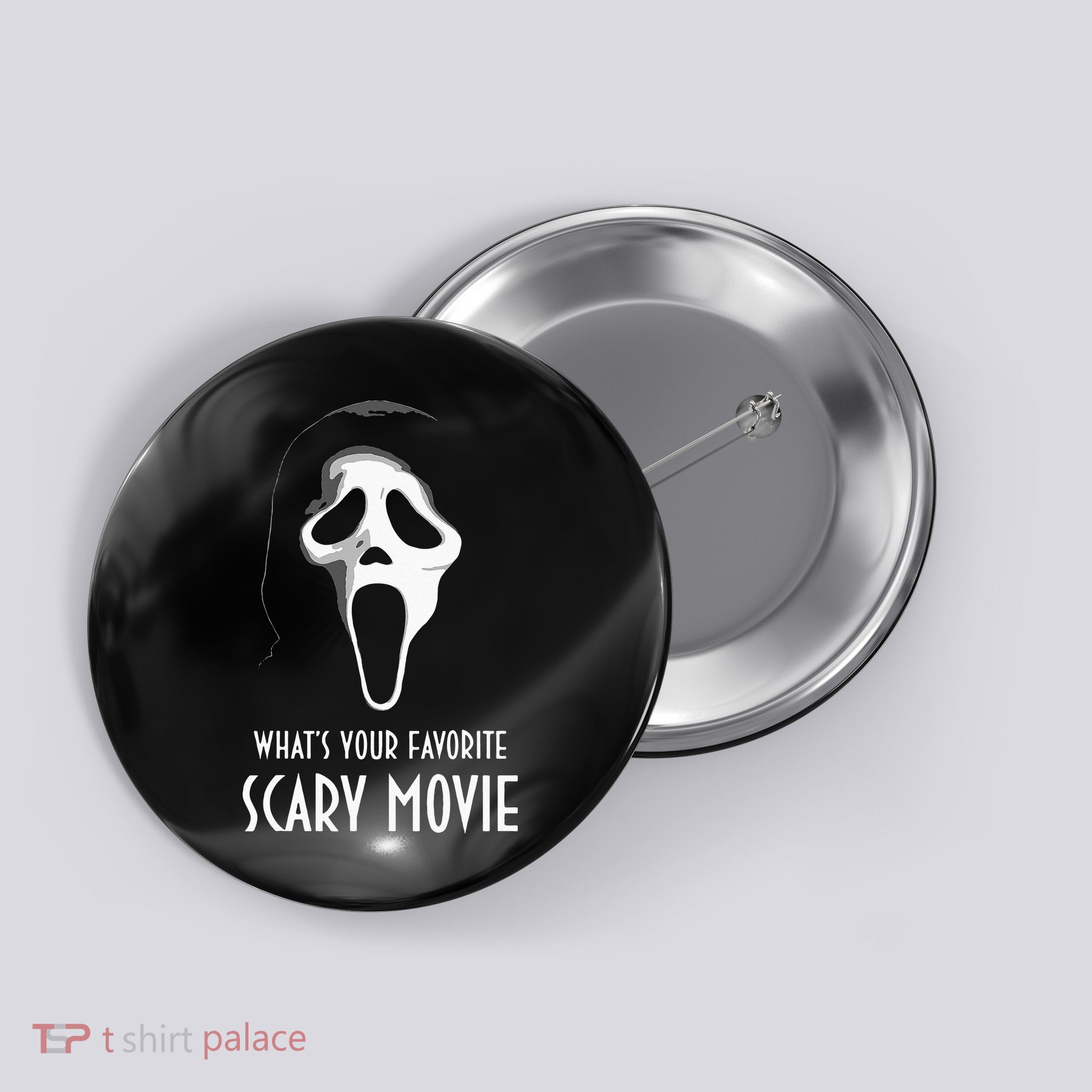 Ghostface Whats Your Favorite Scary Movie Halloween Button
