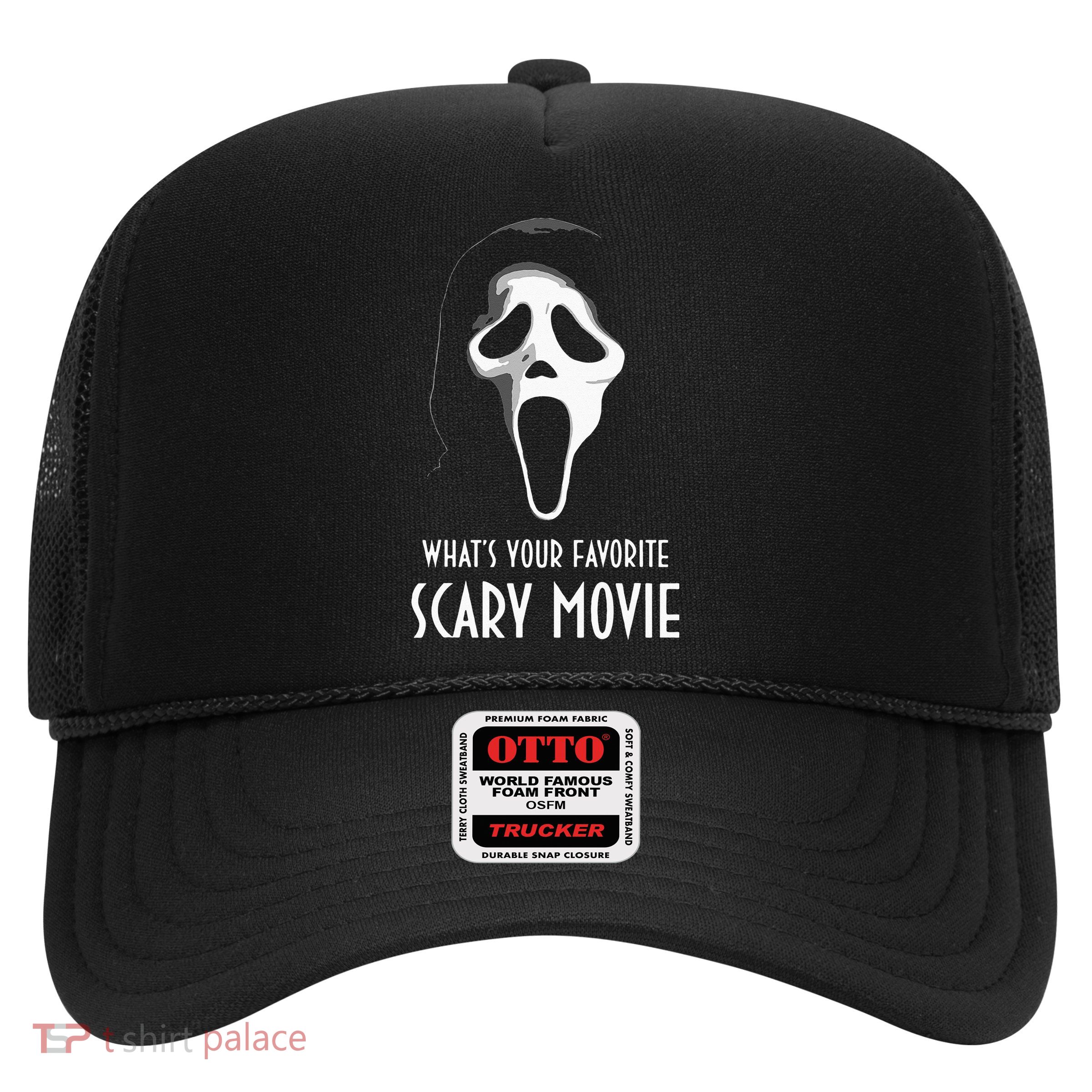 Ghostface Whats Your Favorite Scary Movie Halloween Trucker Hat