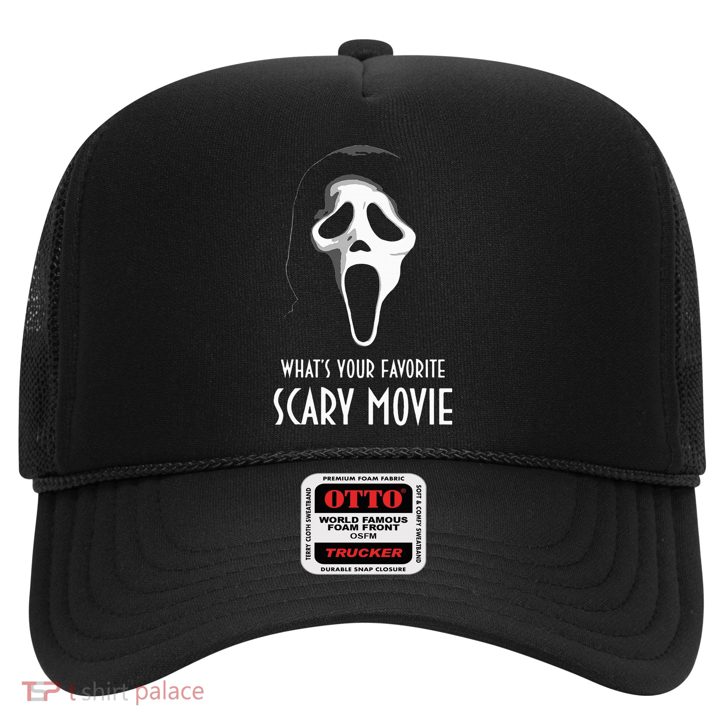 Ghostface Whats Your Favorite Scary Movie Halloween Trucker Hat