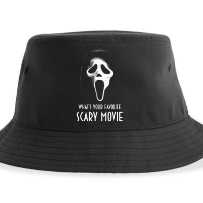 Ghostface Whats Your Favorite Scary Movie Halloween Sustainable Bucket Hat