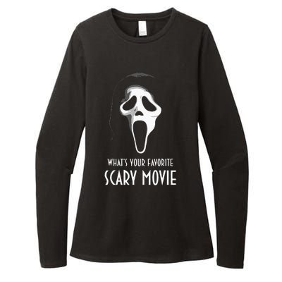 Ghostface Whats Your Favorite Scary Movie Halloween Womens CVC Long Sleeve Shirt