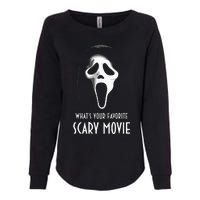 Ghostface Whats Your Favorite Scary Movie Halloween Womens California Wash Sweatshirt