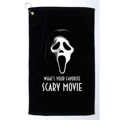 Ghostface Whats Your Favorite Scary Movie Halloween Platinum Collection Golf Towel