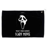 Ghostface Whats Your Favorite Scary Movie Halloween Grommeted Golf Towel