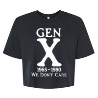 Gen X 1965 1980 We DonT Care Bella+Canvas Jersey Crop Tee