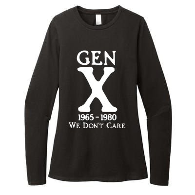 Gen X 1965 1980 We DonT Care Womens CVC Long Sleeve Shirt