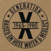 Generation X 1965 1980 Raised On Hose Water And Neglect Cotton Canvas Backpack