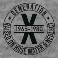 Generation X 1965 1980 Raised On Hose Water And Neglect Hooded Wearable Blanket
