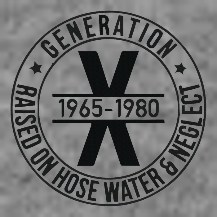 Generation X 1965 1980 Raised On Hose Water And Neglect Hooded Wearable Blanket