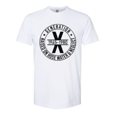 Generation X 1965 1980 Raised On Hose Water And Neglect Softstyle® CVC T-Shirt