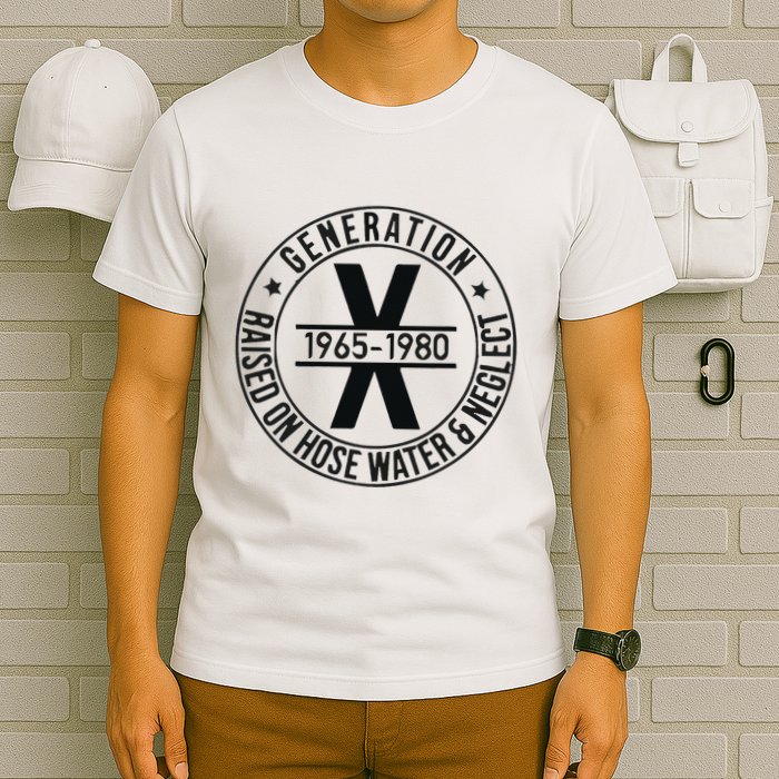 Generation X 1965 1980 Raised On Hose Water And Neglect T-Shirt